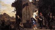 Salomon de Bray Eliezer and Rebecca oil painting
